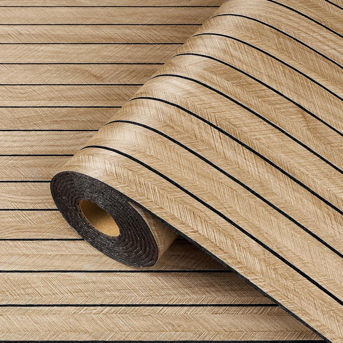 LuxeWall™ Peel & Stick Wood Wall Panels (10ft x 1.25ft)