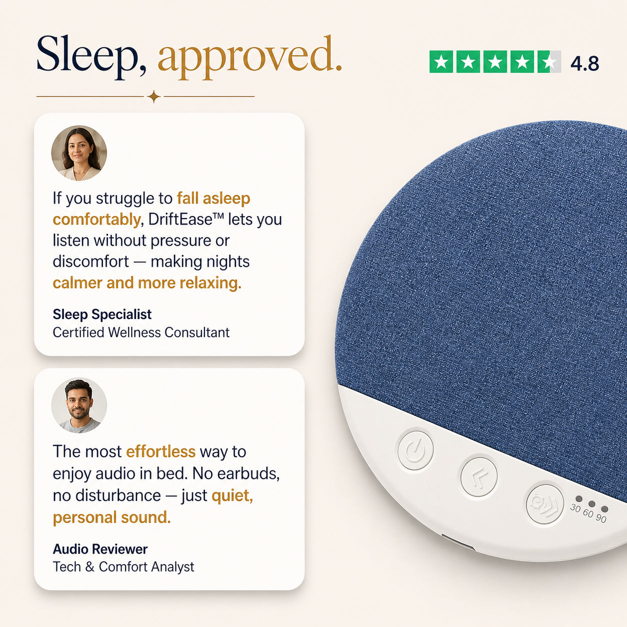 DriftEase™ Pillow Speaker
