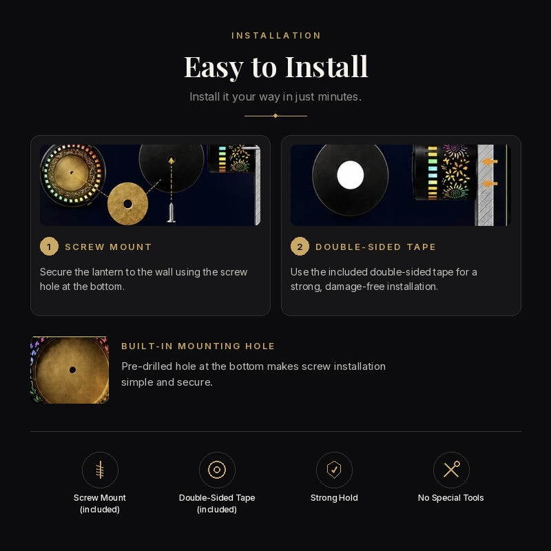 MandalaGlow™ Solar Projector Light