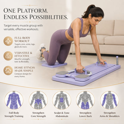 CoreSculpt™ Foldable Pilates Platform With Timer