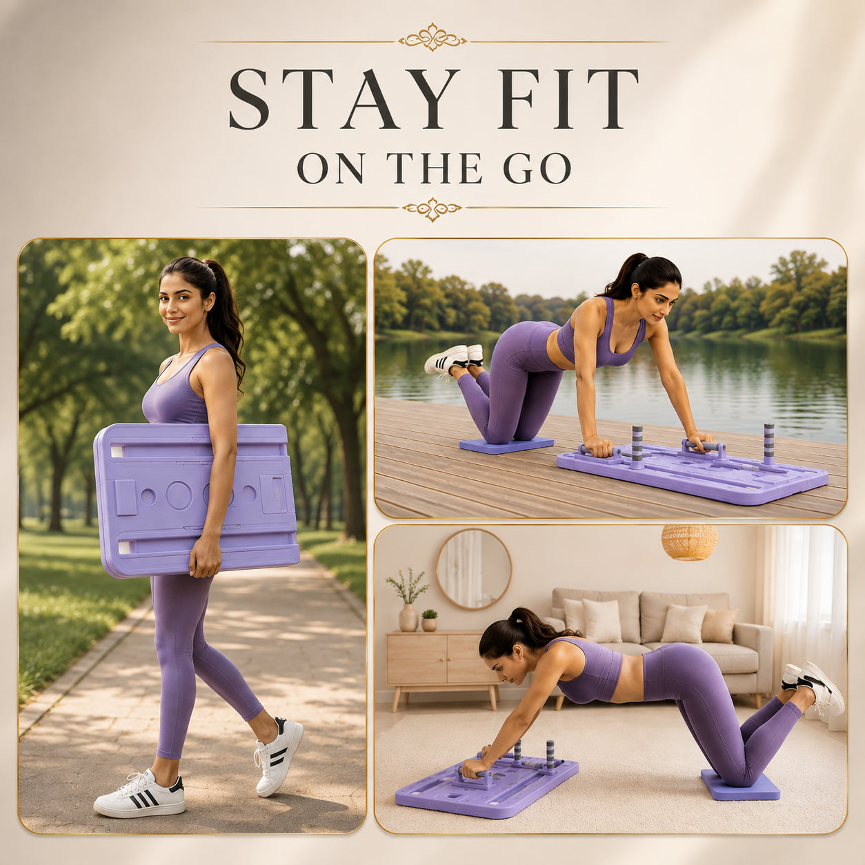 CoreSculpt™ Foldable Pilates Platform With Timer