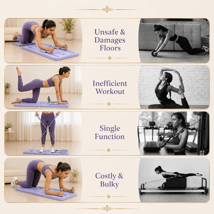 CoreSculpt™ Foldable Pilates Platform With Timer