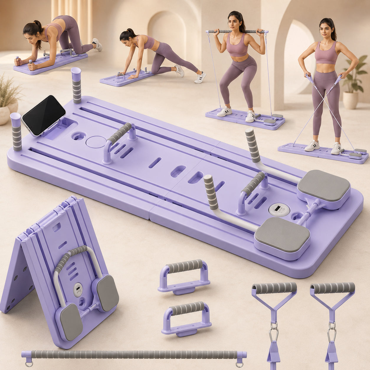 CoreSculpt™ Foldable Pilates Platform With Timer