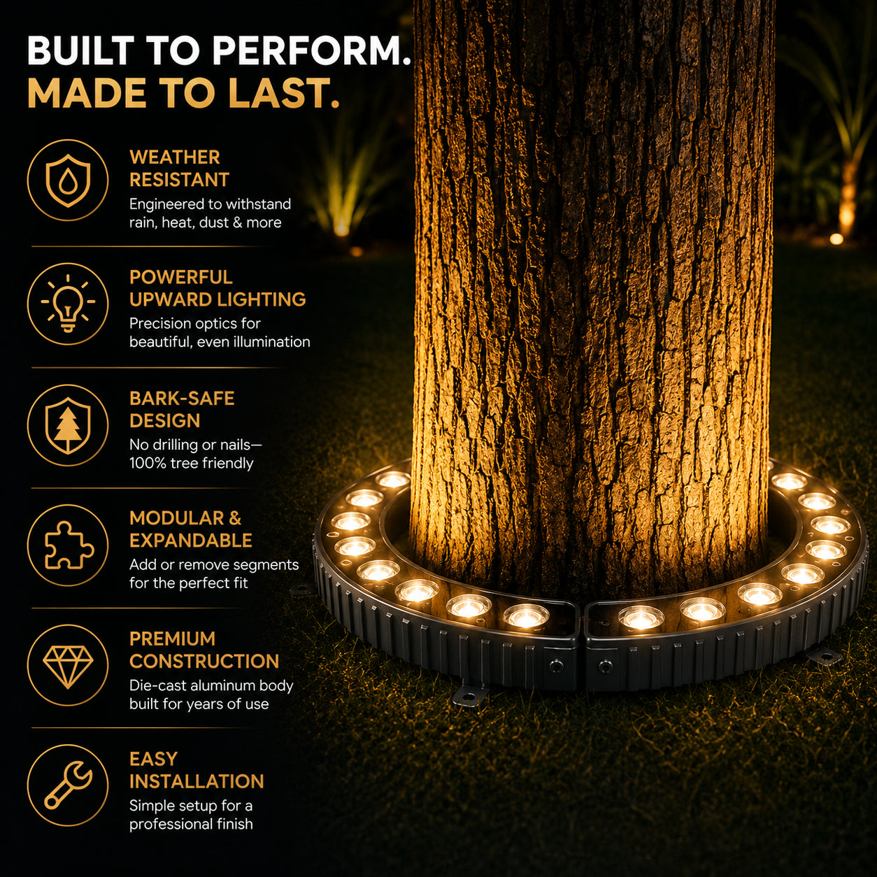 HaloTree™ Outdoor Ring Tree LED Light
