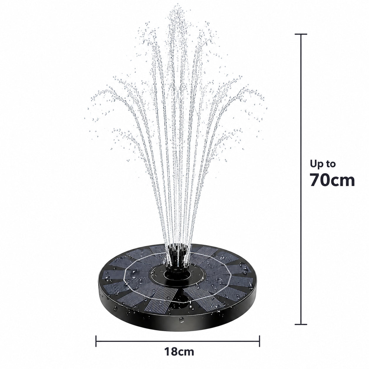 AquaFlow™ Solar Water Fountain Pump
