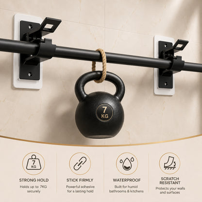 StickPro™ No-Drill Curtain Rod Holder [1 Pair]