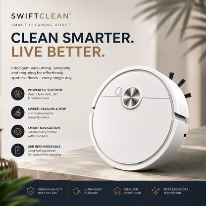 SwiftClean™ Mini Robot Vacuum