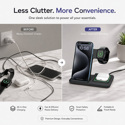 PowerNest™ 3-in-1 Wireless Charger
