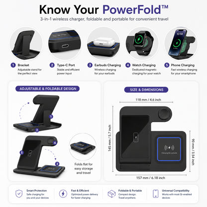 PowerNest™ 3-in-1 Wireless Charger