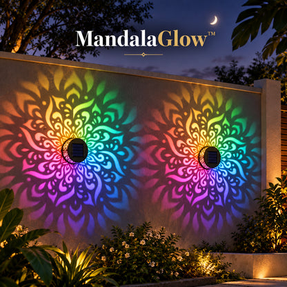 MandalaGlow™ Solar Projector Light