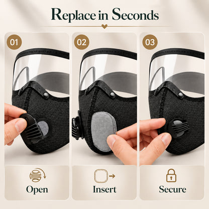 AirGuard™ Dust Mask with Anti-Fog Eye Shield