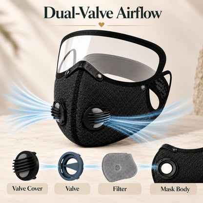 AirGuard™ Dust Mask with Anti-Fog Eye Shield