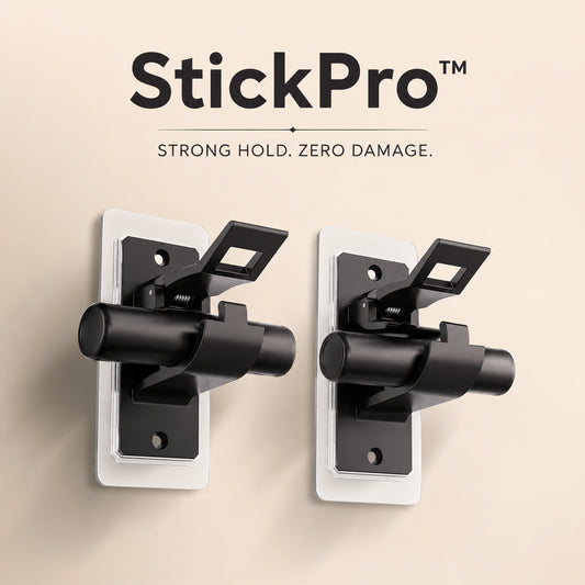 StickPro™ No-Drill Curtain Rod Holder [1 Pair]
