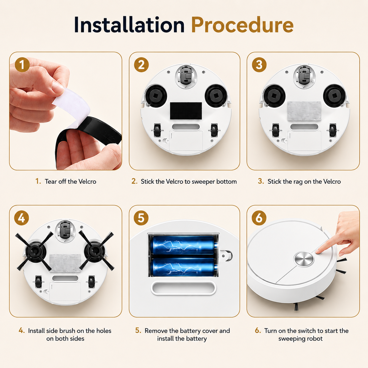 SwiftClean™ Mini Robot Vacuum