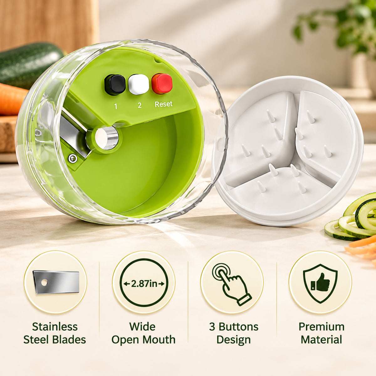 SpiralChef™ 4-in-1 Veggie Noodle Maker