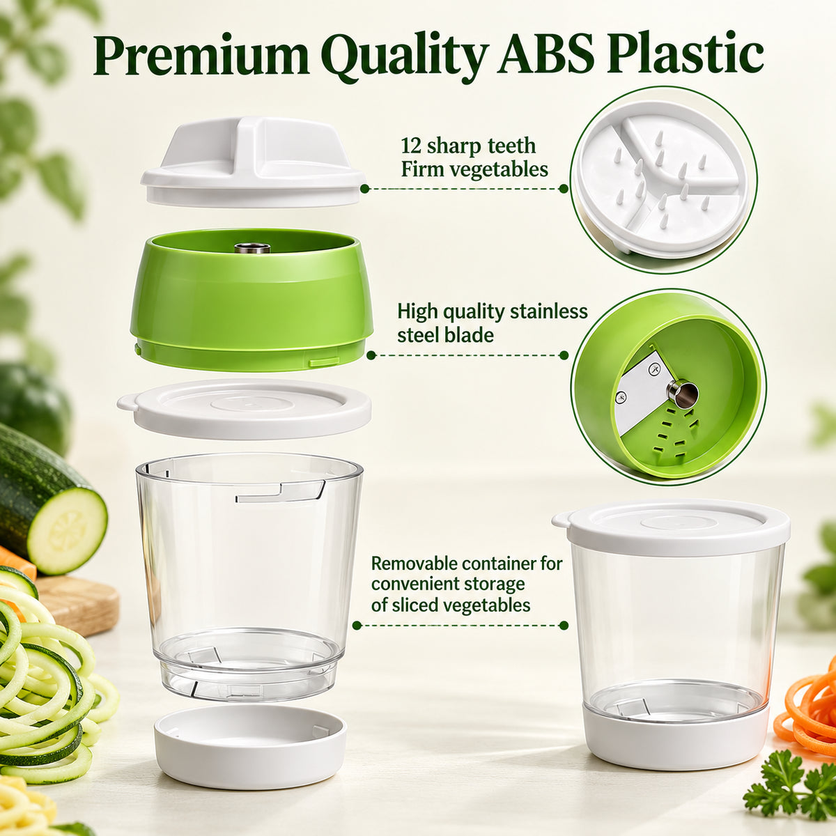 SpiralChef™ 4-in-1 Veggie Noodle Maker