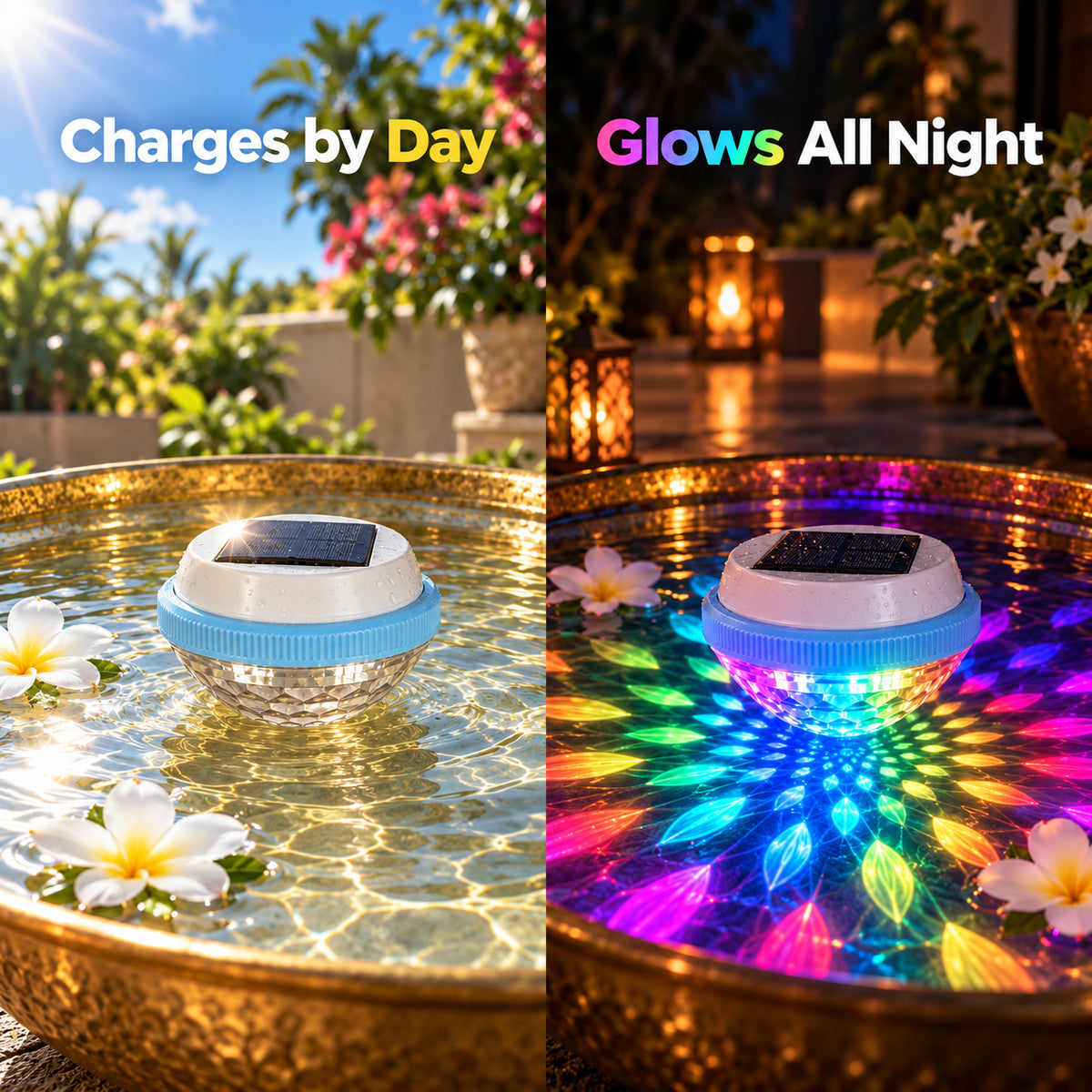 AquaGlow™ Solar Floating Light