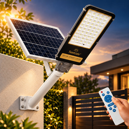 SunGate™ Solar Street Light With Motion Sensor & Remote