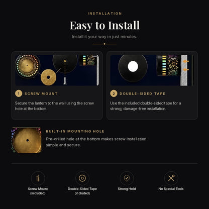 MandalaGlow™ Solar Projector Light