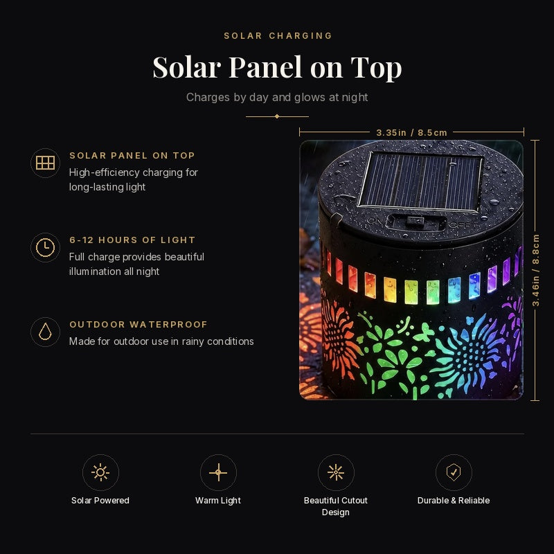 MandalaGlow™ Solar Projector Light