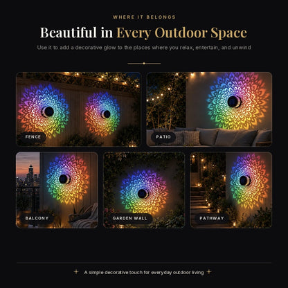 MandalaGlow™ Solar Projector Light